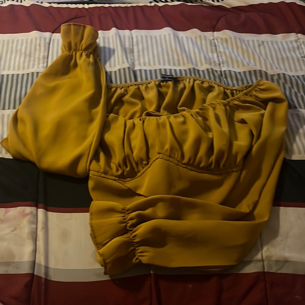 Yellow Long Sleeve Blouse